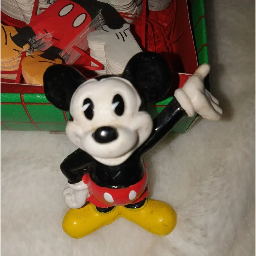 Lot vintage Mickey Mouse Rub-a-Dub Pipe Walt Disney China Mickey‎ Paper Ordament